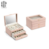 Haute Folie - Hộp Đựng Trang Sức Amber - Amber Leather Jewelry Box Ss25-HỘP TRANG SỨC-Đối tác tại Trung Quốc theo từng đơn đặt hàng-CẬU HAI HOME DECOR
