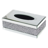 Haute Folie - Hộp Giấy Chữ Nhật Viền Gương Cắt Cạnh - Starlight Mirrored Tissue Box - Cậu Hai Home Decor