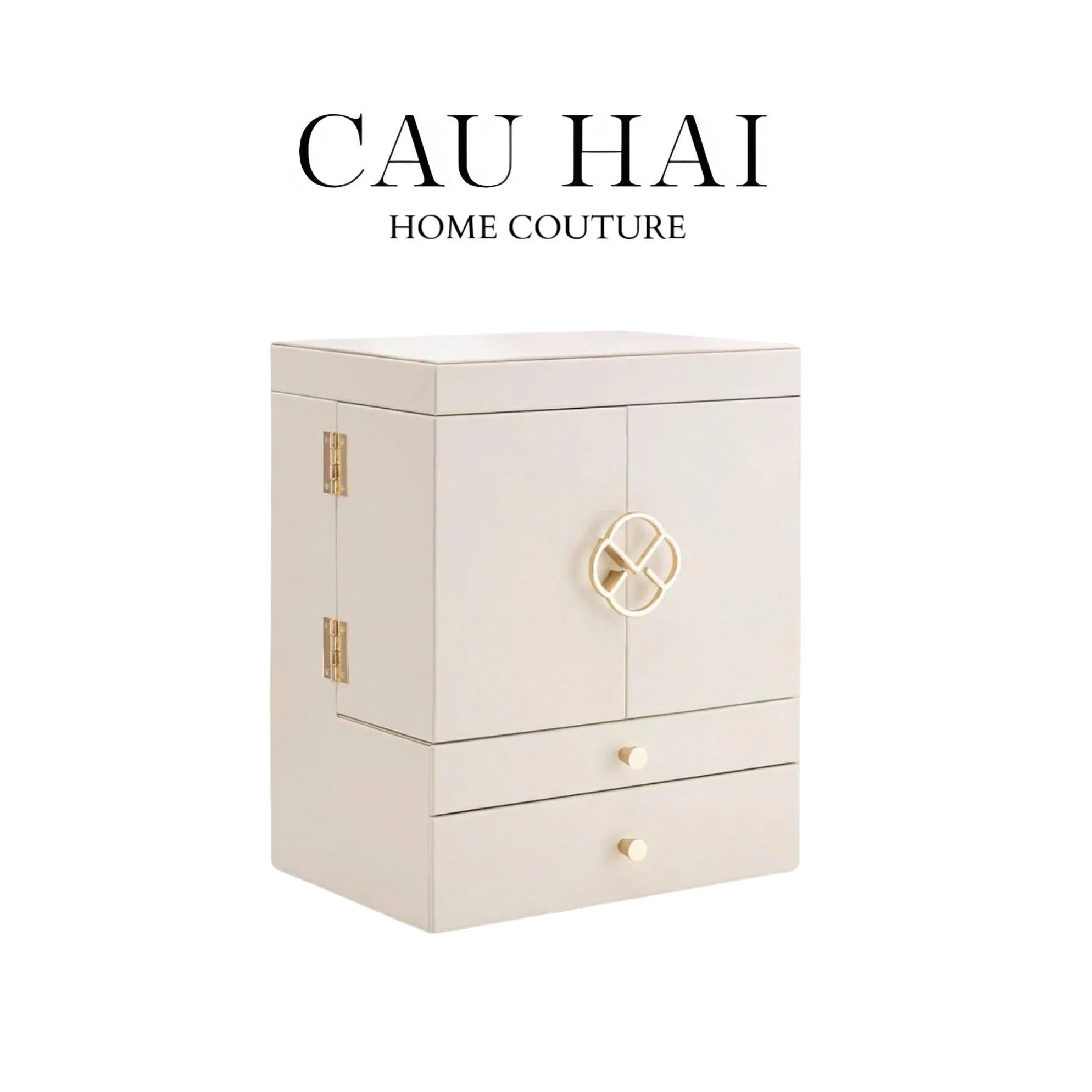 HAUTE FOLIE - HỘP MỸ PHẨM DA GRACE MANSION CLOSET-CẬU HAI HOME DECOR