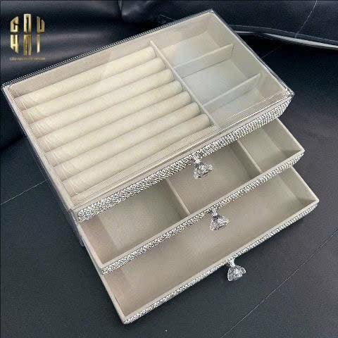 Haute Folie - Hộp Trang Sức 3-In-1 Diamond Bling Bling-CẬU HAI HOME DECOR