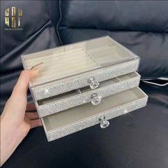 Haute Folie - Hộp Trang Sức 3-In-1 Diamond Bling Bling-CẬU HAI HOME DECOR