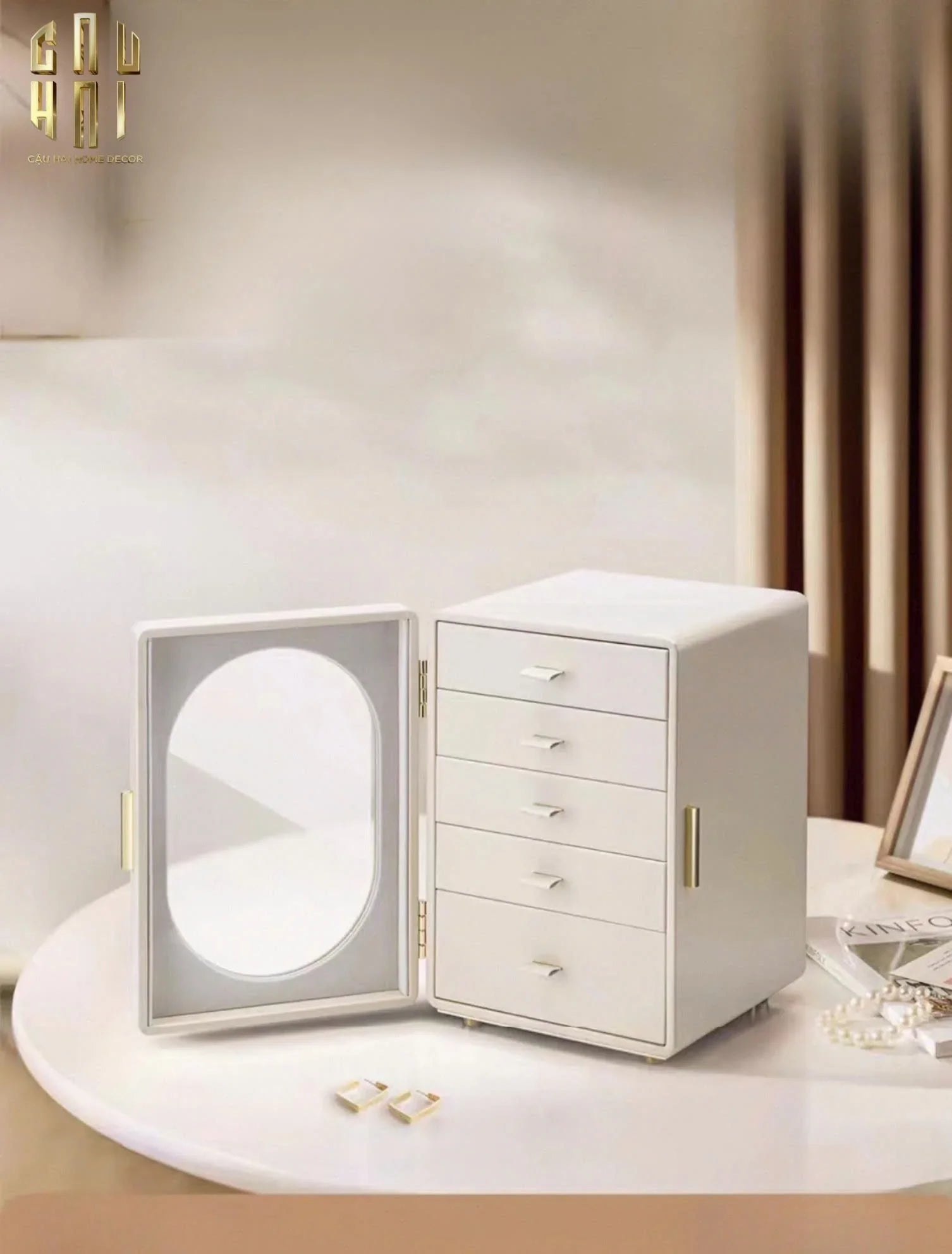 HAUTE FOLIE - HỘP TRANG SỨC JEWELRY PENTA - CLOSET-CẬU HAI HOME DECOR