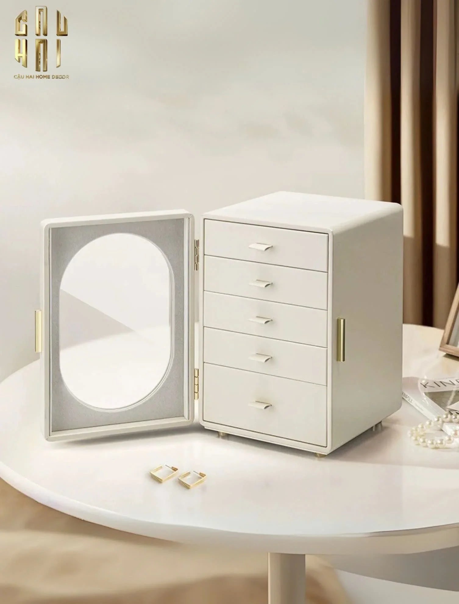 HAUTE FOLIE - HỘP TRANG SỨC JEWELRY PENTA - CLOSET-CẬU HAI HOME DECOR