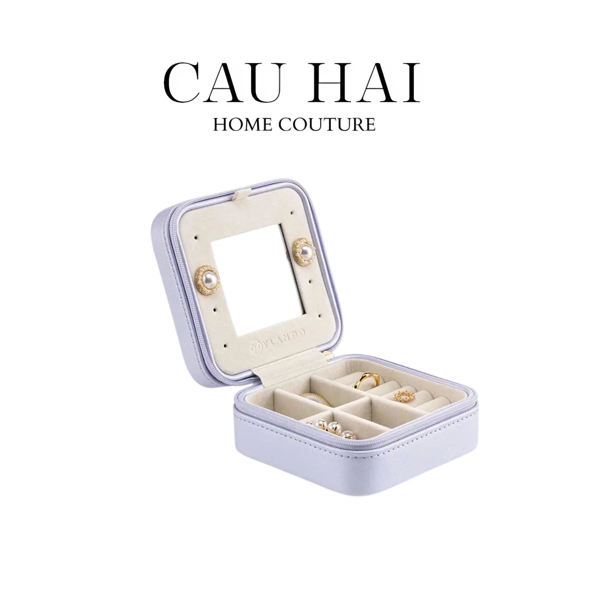 HAUTE FOLIE - HỘP TRANG SỨC MINI JEWELRY VIOLET-CẬU HAI HOME DECOR