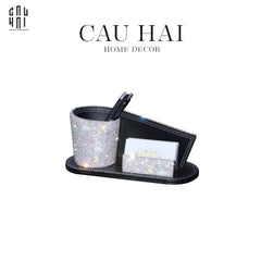 Haute Folie - Khay Bút Diamond Bling Bling Curves-CẬU HAI HOME DECOR