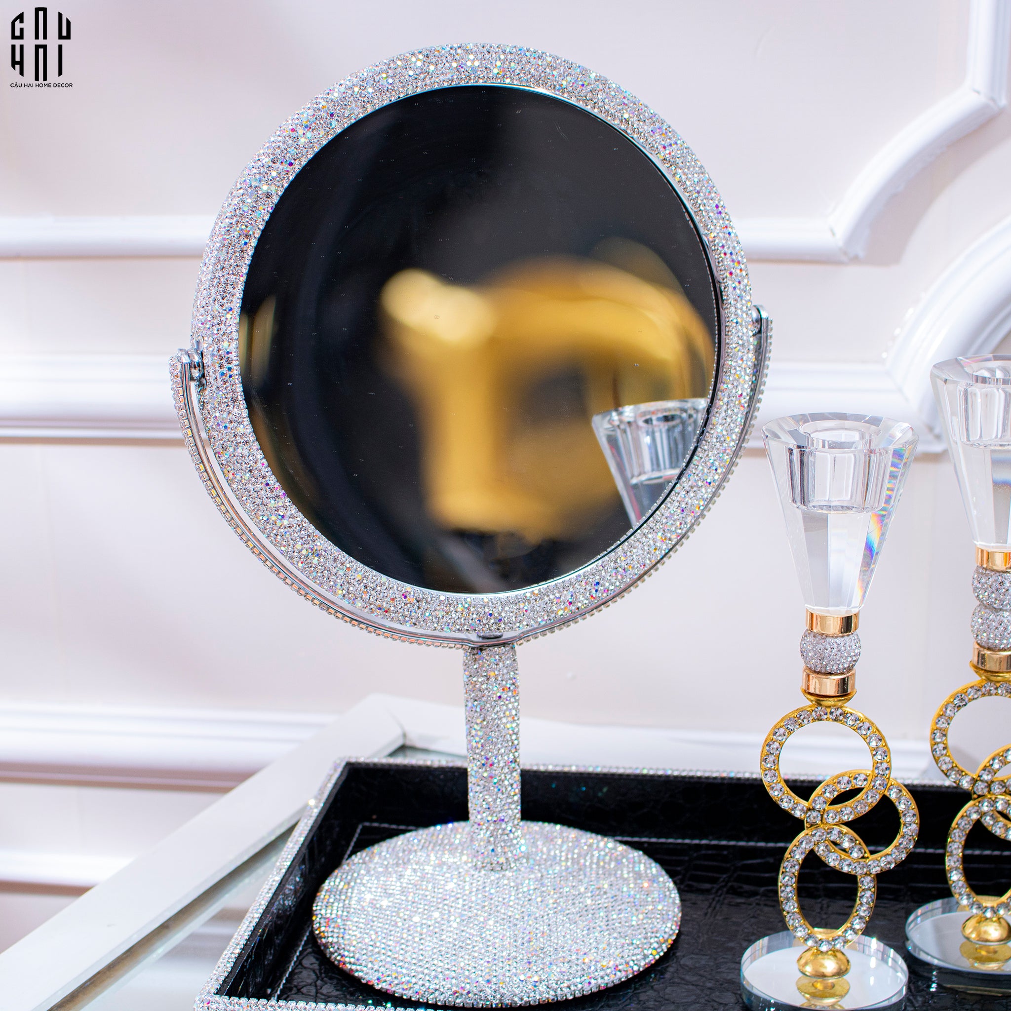 Haute Folie - Khay Da Cao Cấp Croco Diamond Bling Bling Up