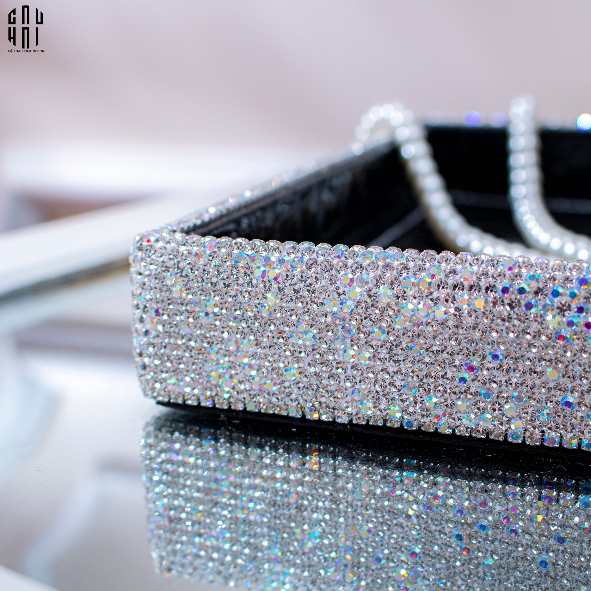 Haute Folie - Khay Da Cao Cấp Croco Diamond Bling Bling Up