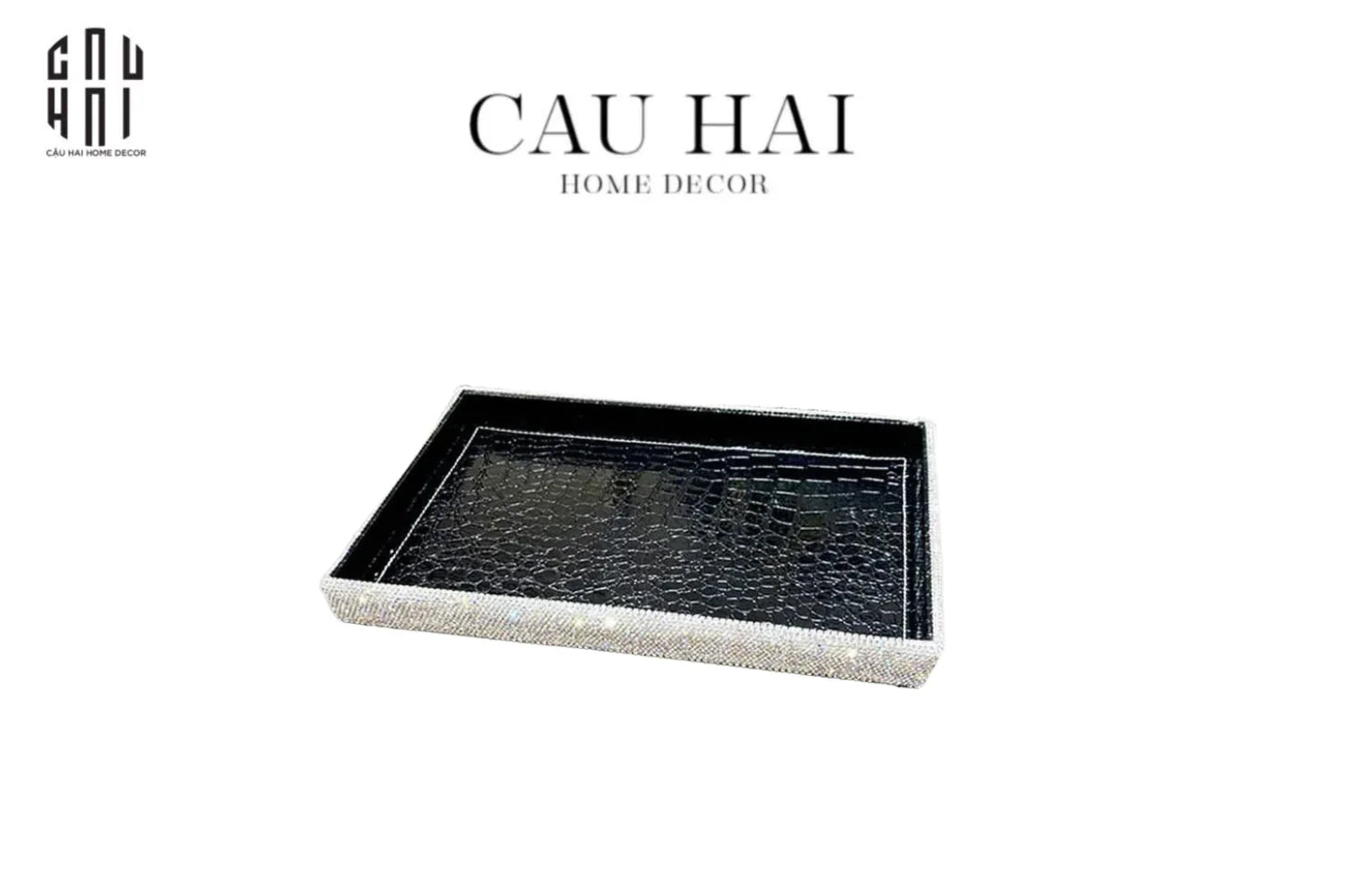 Haute Folie - Khay Da Cao Cấp Croco Diamond Bling Bling Up-CẬU HAI HOME DECOR