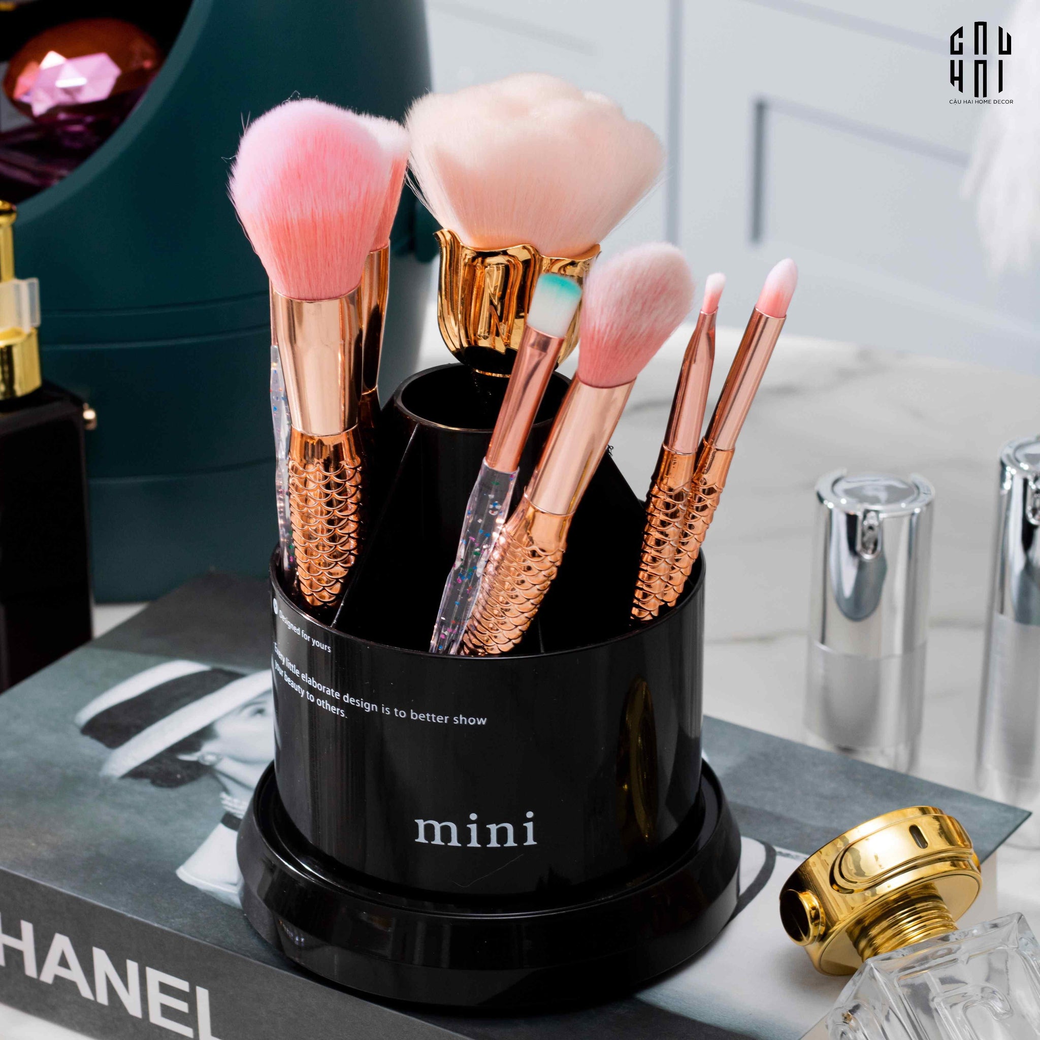 HAUTE FOLIE - LỌ ĐỰNG CỌ MIMI BLACK SS25-CẬU HAI HOME DECOR