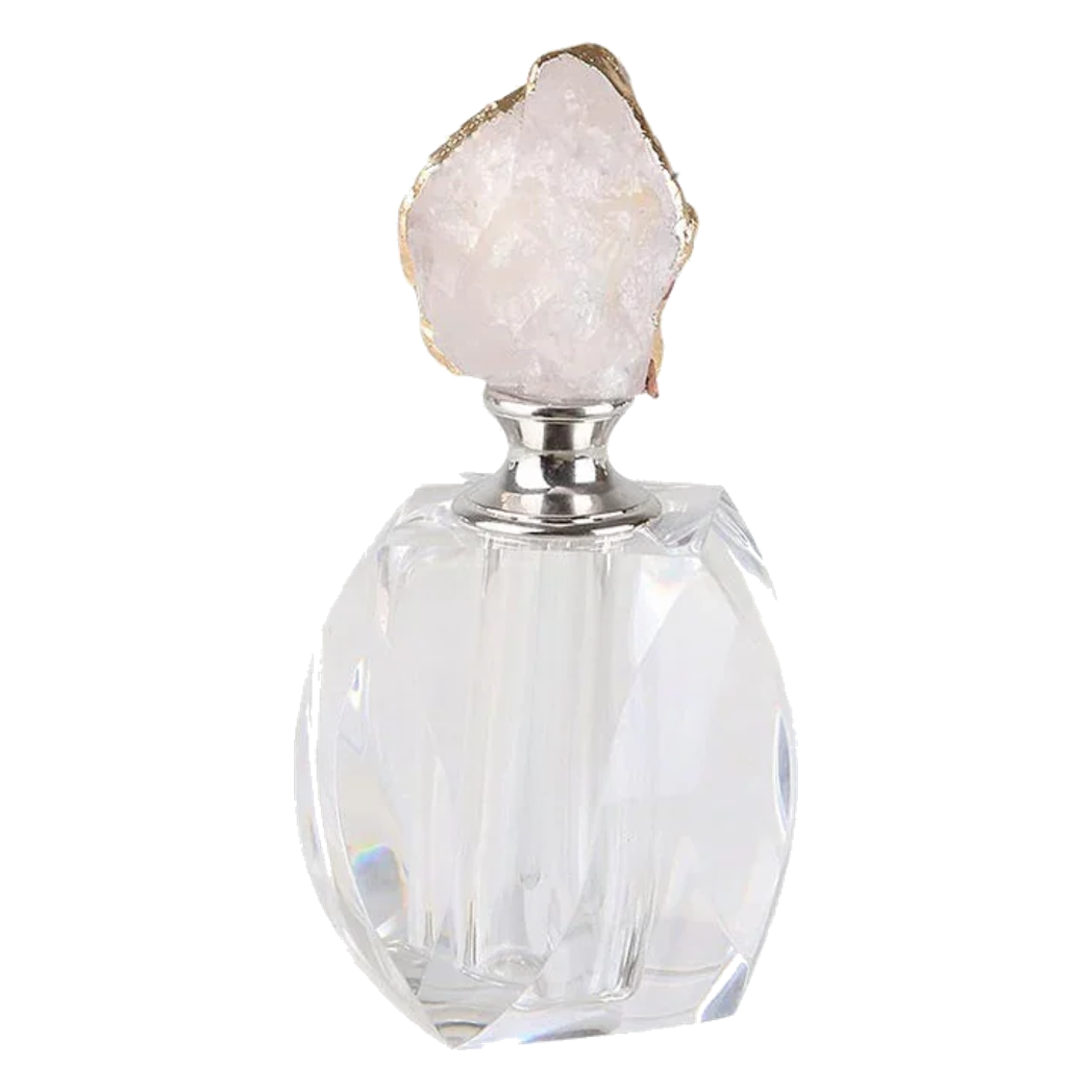 Haute Folie - Lọ Nước Hoa Đá Thạch Anh Pink Quartz Up 11x5-Phụ kiện nước hoa trong nhà-CẬU HAI HOME DECOR