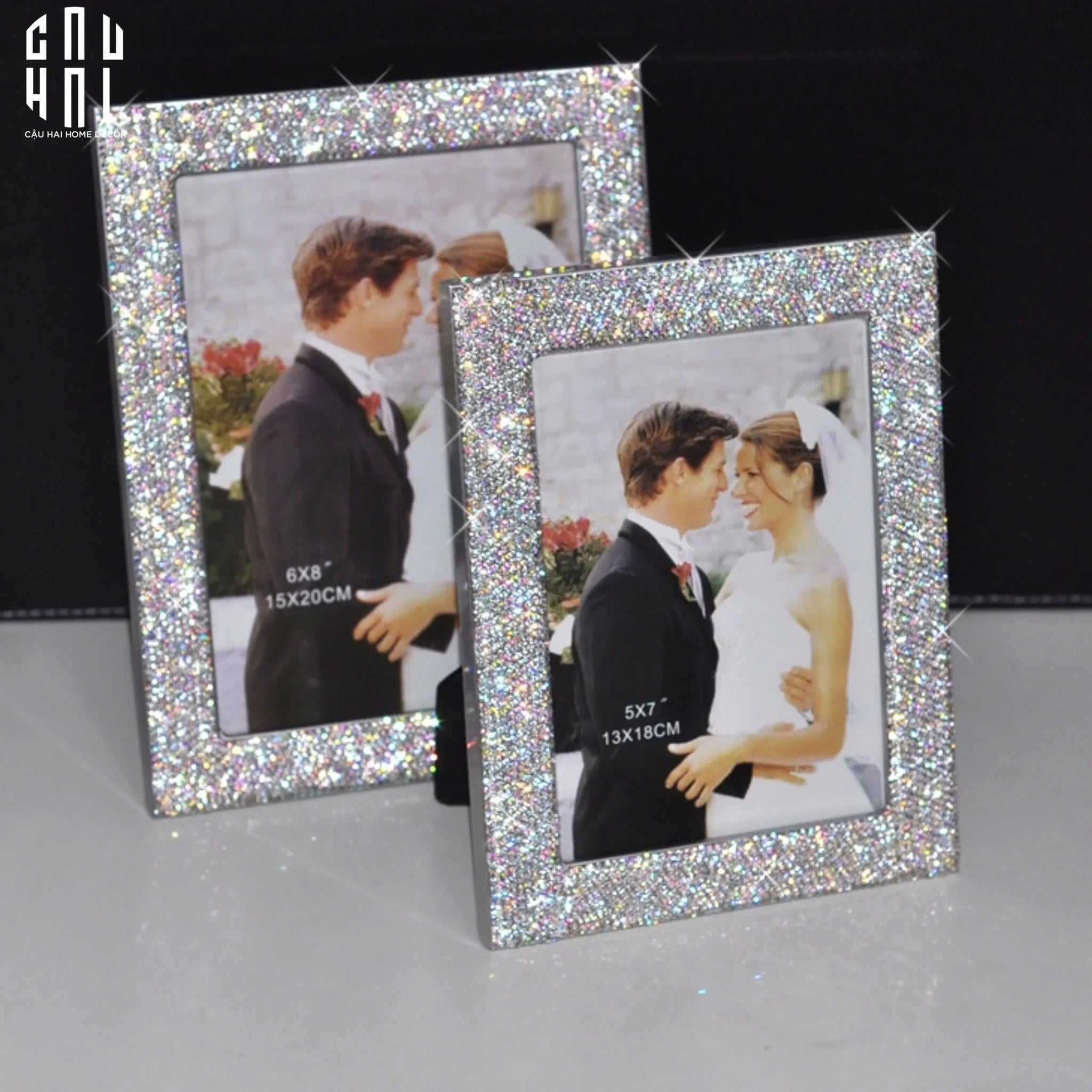 Haute Folie - Set 2 Khung Ảnh Diamond Bling Bling Memory-CẬU HAI HOME DECOR