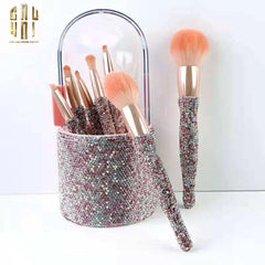 Haute Folie - Set 8 Cọ Makeup & Beauty Box Diamond Bling Bling 8x20-CẬU HAI HOME DECOR