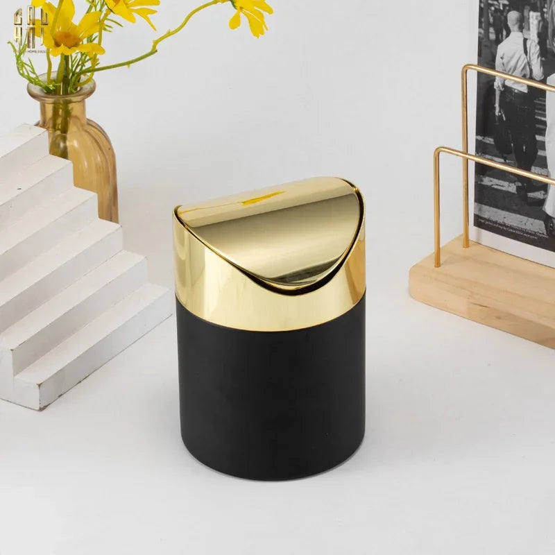 HAUTE FOLIE - THÙNG RÁC MINI 4MAKE UP NOIR-CẬU HAI HOME DECOR