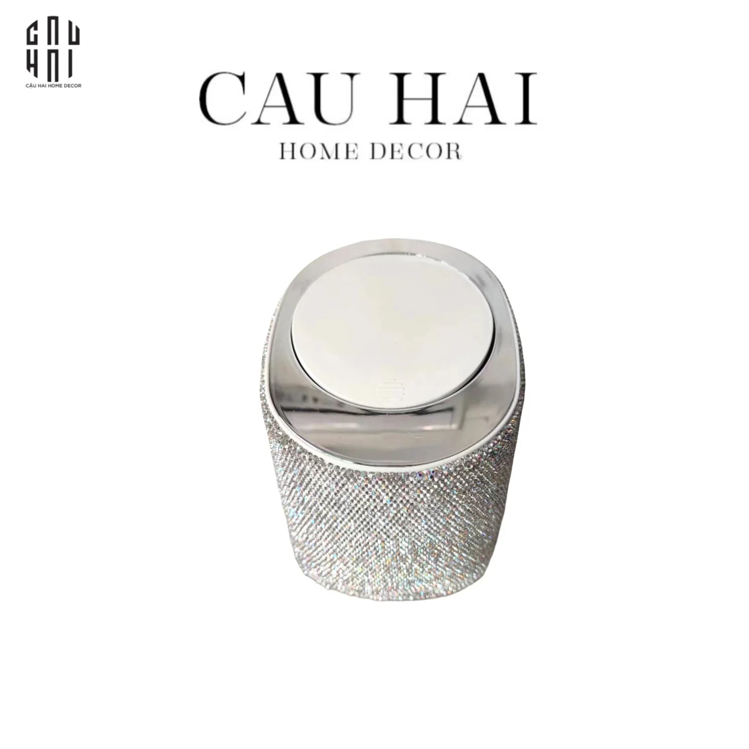 HAUTE FOLIE - THÙNG RÁC MINI DIAMOND FANTASY BLING BLING-CẬU HAI HOME DECOR