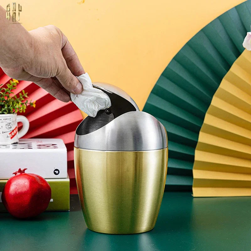 HAUTE FOLIE -THÙNG RÁC MINI PLATINUM EGG-CẬU HAI HOME DECOR