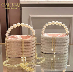 Haute Folie - Túi Handbag Full Kim Cương - Perle Éclat Diamond Pavé Haute Décor Object-CẬU HAI HOME DECOR