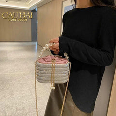 Haute Folie - Túi Handbag Full Kim Cương - Perle Éclat Diamond Pavé Haute Décor Object-CẬU HAI HOME DECOR