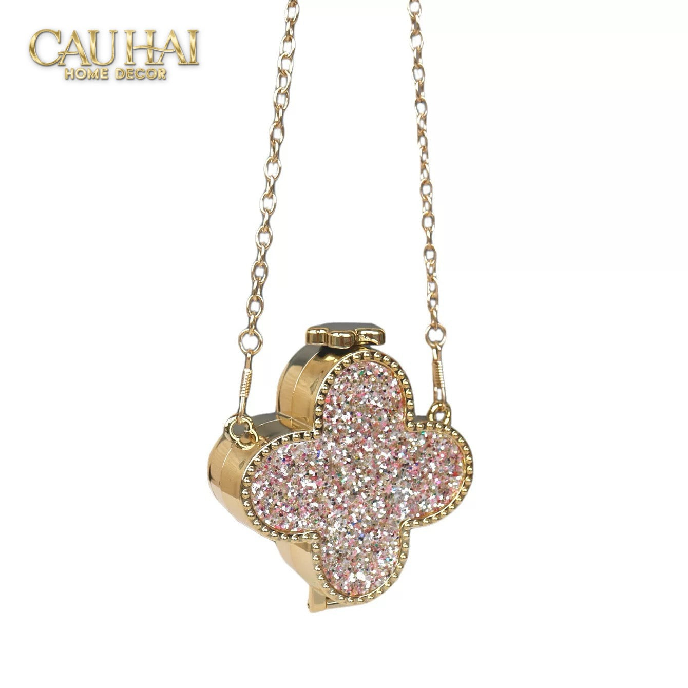 Haute Folie - Túi Pouch Mini Clover Diamond Bling Bling - CẬU HAI HOME DECOR