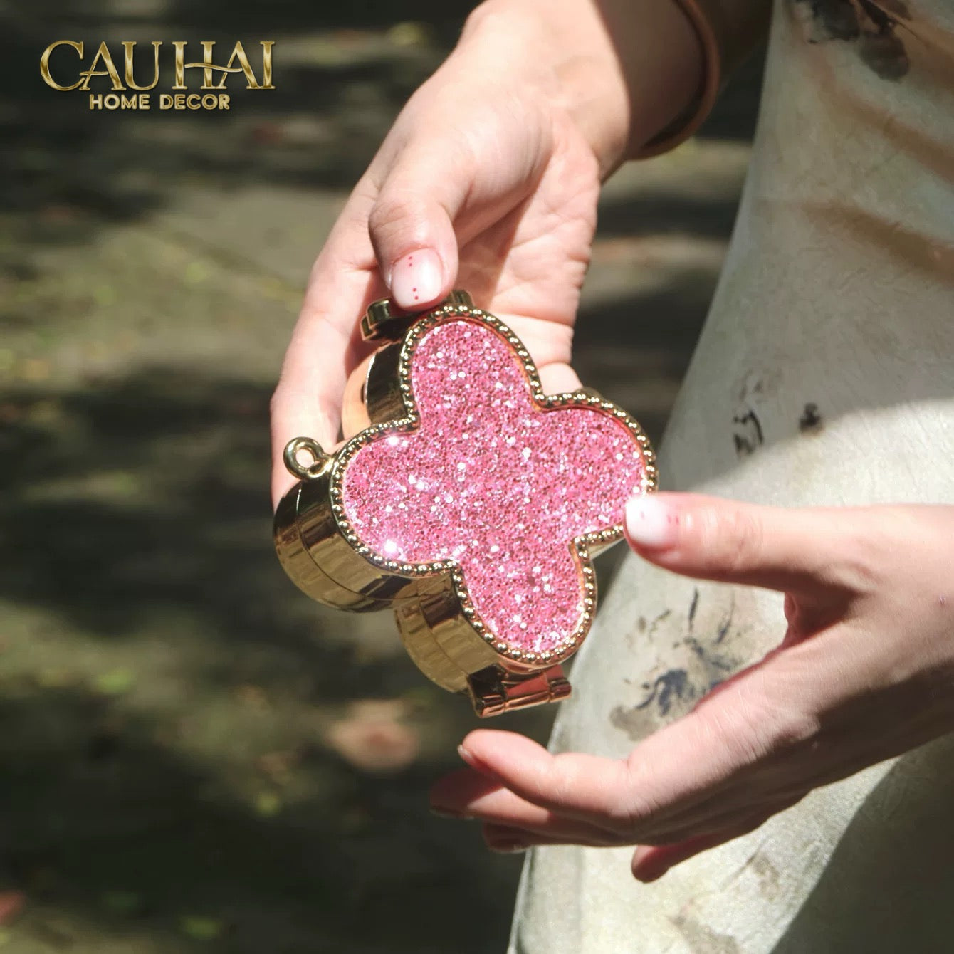 Haute Folie - Túi Pouch Mini Clover Diamond Bling Bling - CẬU HAI HOME DECOR