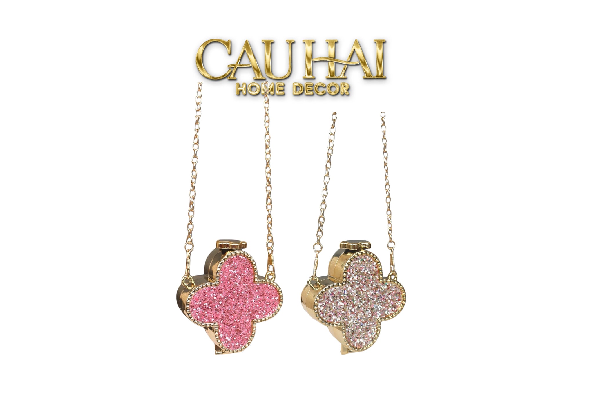 Haute Folie - Túi Pouch Mini Clover Diamond Bling Bling - CẬU HAI HOME DECOR