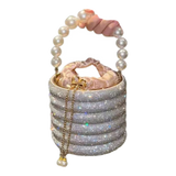 Haute Folie - Clutch Kim Cương Cylinder - Perle Noire Diamond Pavé Haute Décor Object