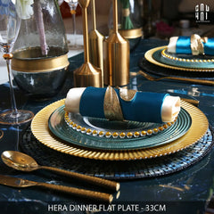 Hera Dinner Flat Plate 33Cm Ss25-CẬU HAI HOME DECOR