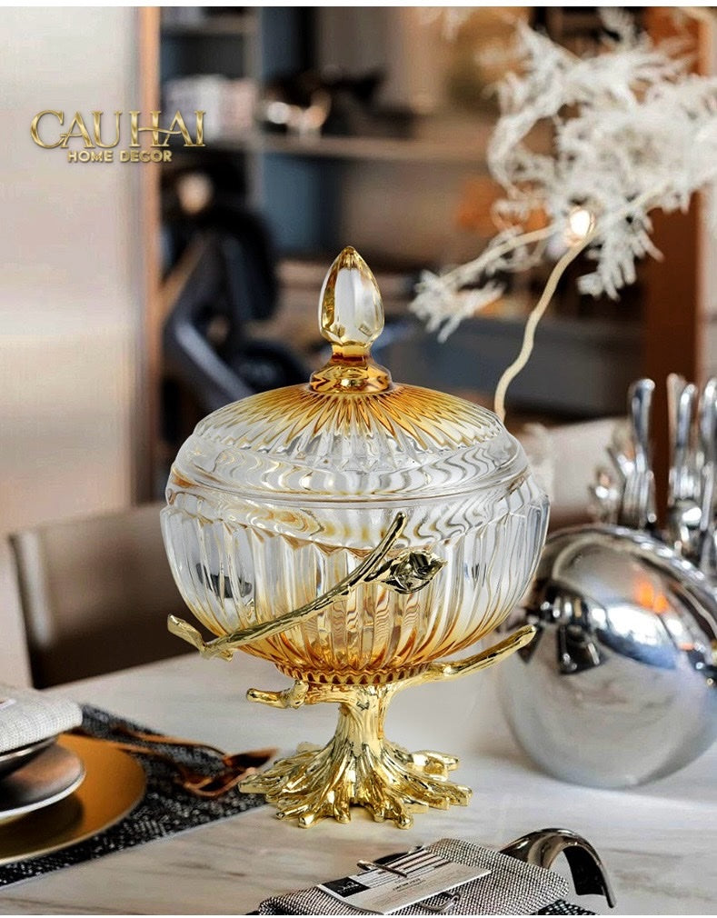 Home Couture - Amber Branch Bonbonnière Impériale - CẬU HAI HOME DECOR