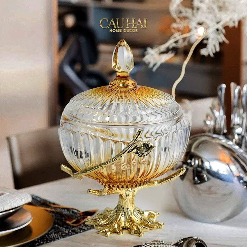 Home Couture - Amber Branch Bonbonnière Impériale - CẬU HAI HOME DECOR