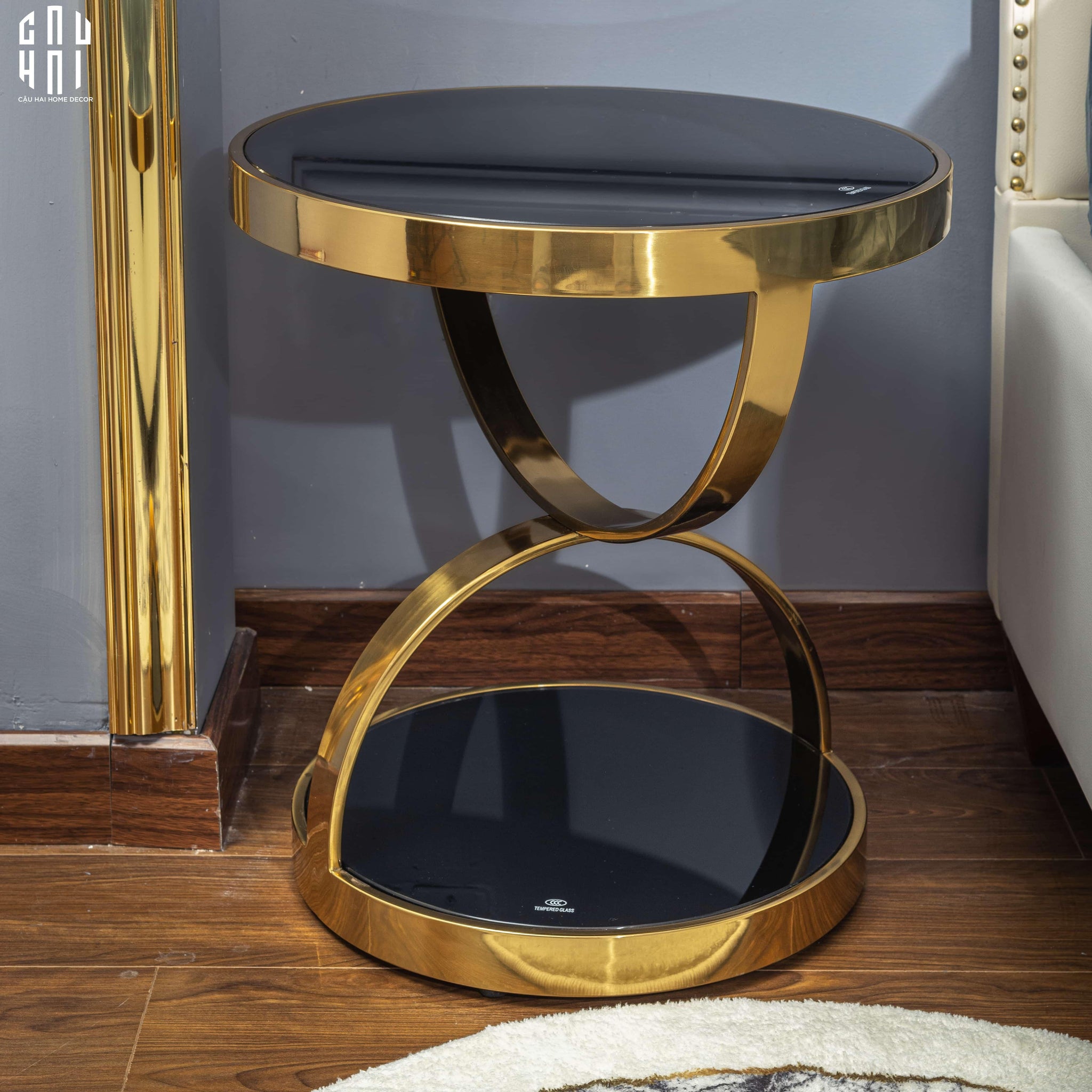 HOME COUTURE - BÀN SOFA GÓC CAO CẤP ORCHARD - SIDE TABLE SS25-CẬU HAI HOME DECOR