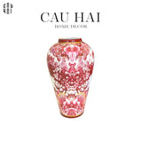 HOME COUTURE - BÌNH HOA CERAMIC JUNGLE PINKY BY D.O SS25-CẬU HAI HOME DECOR