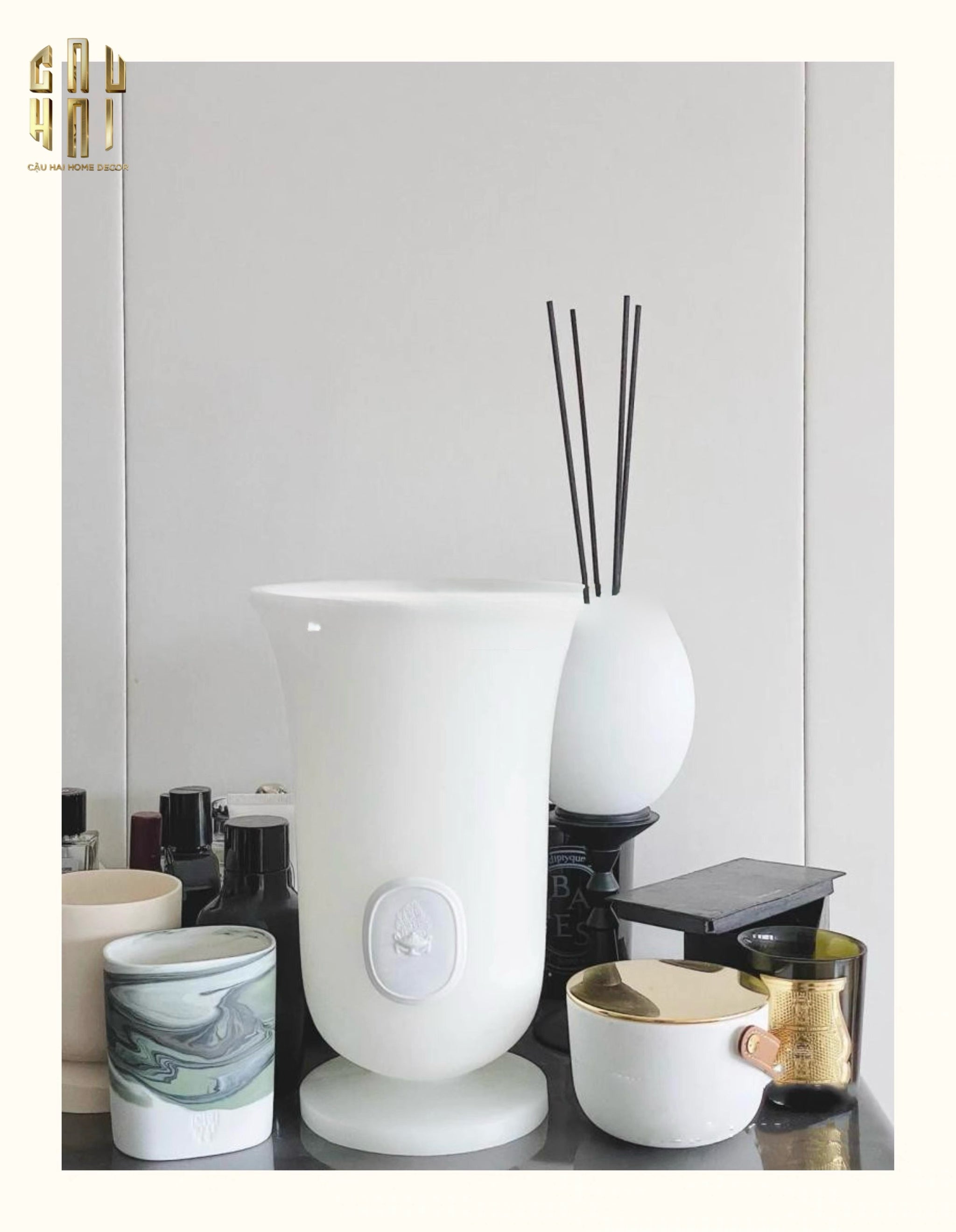 Home Couture - Bình Hoa Sáp Clinique - Full Box - CẬU HAI HOME DECOR