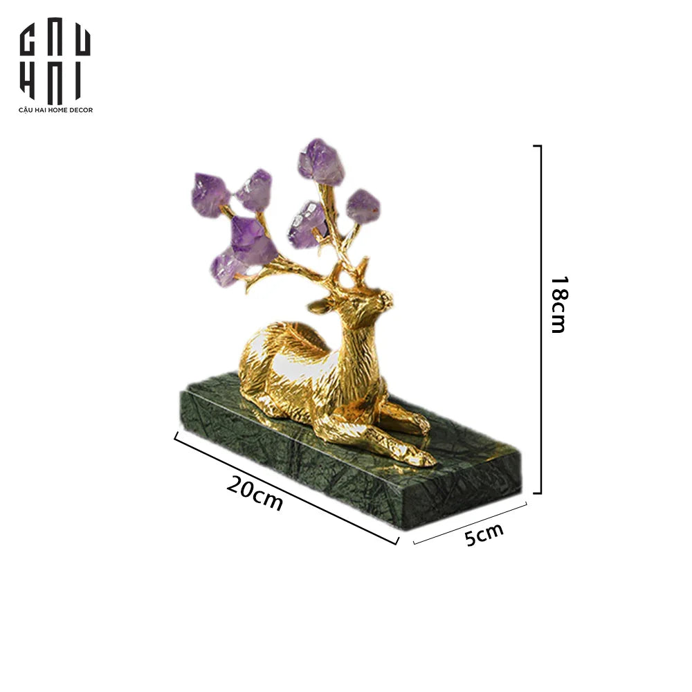HOME COUTURE - BRASSON JEWELRY ORNAMENT - MYTHICAL ELK SS25-CẬU HAI HOME DECOR