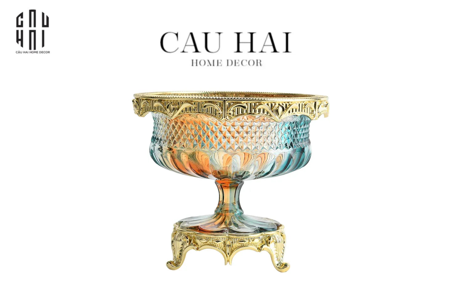 Home Couture - Brasson Rainbow Crystal Bowl "Aurora De Lunar" - Ss25 - CẬU HAI HOME DECOR