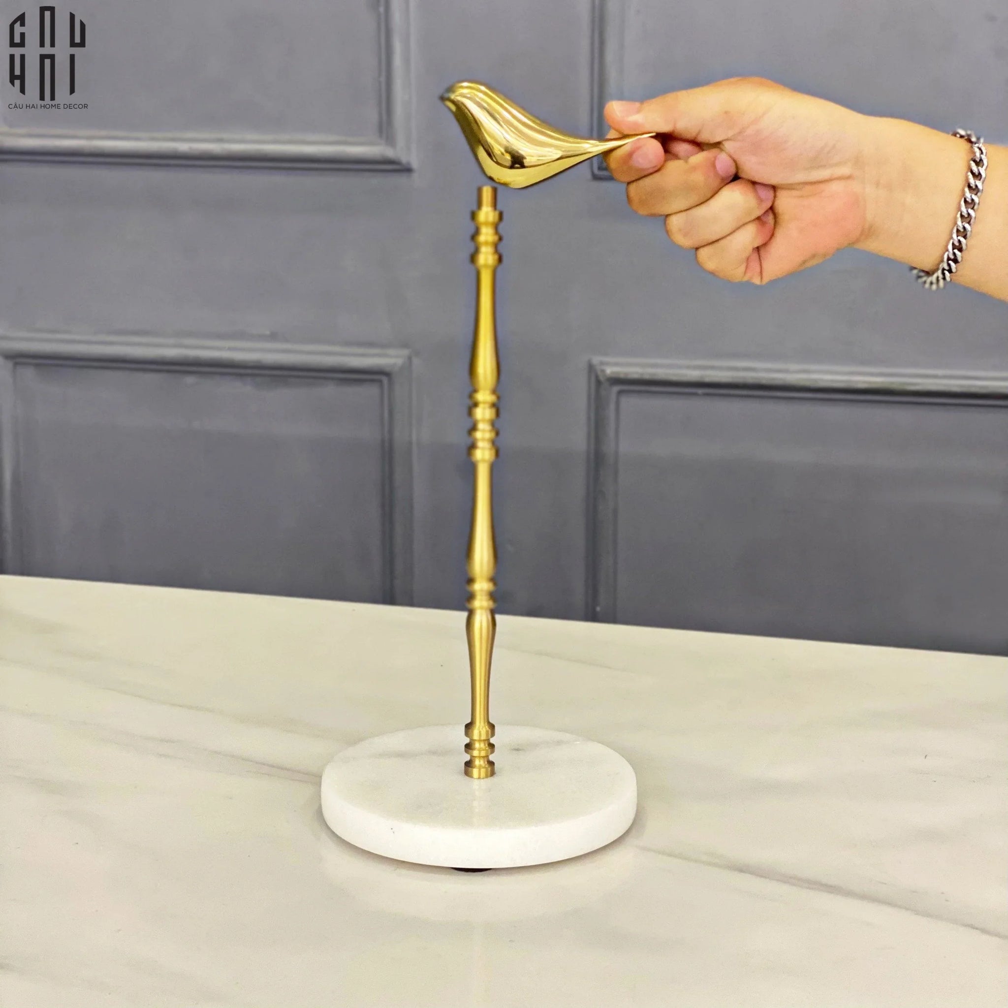 HOME COUTURE - ĐẾ GIẤY GOLDEN BIRD MARBLE SS25-CẬU HAI HOME DECOR