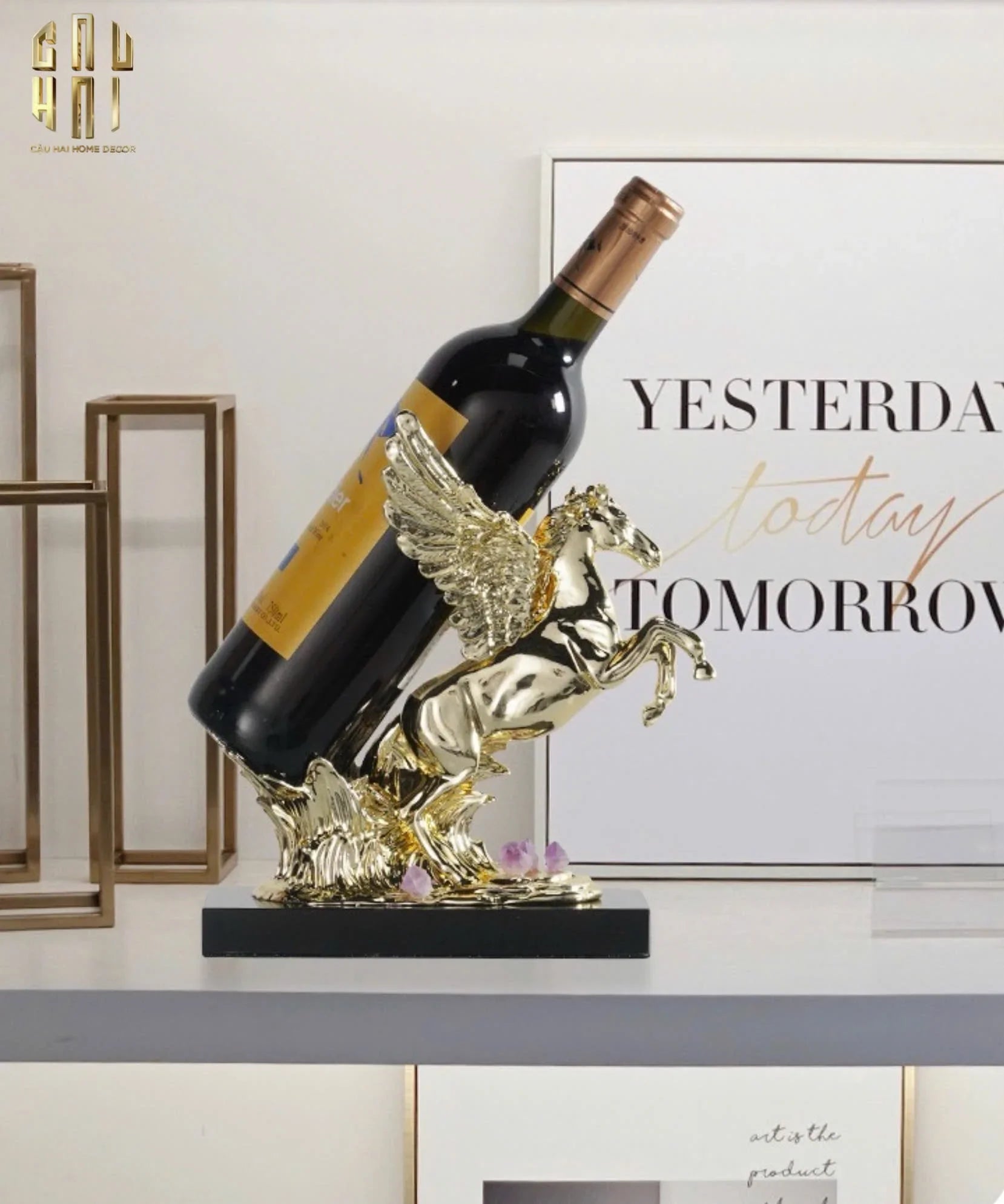 HOME COUTURE - ĐẾ NGỰA ĐỒNG ĐÁ QUÝ ELITE PEGASUS SS25-CẬU HAI HOME DECOR