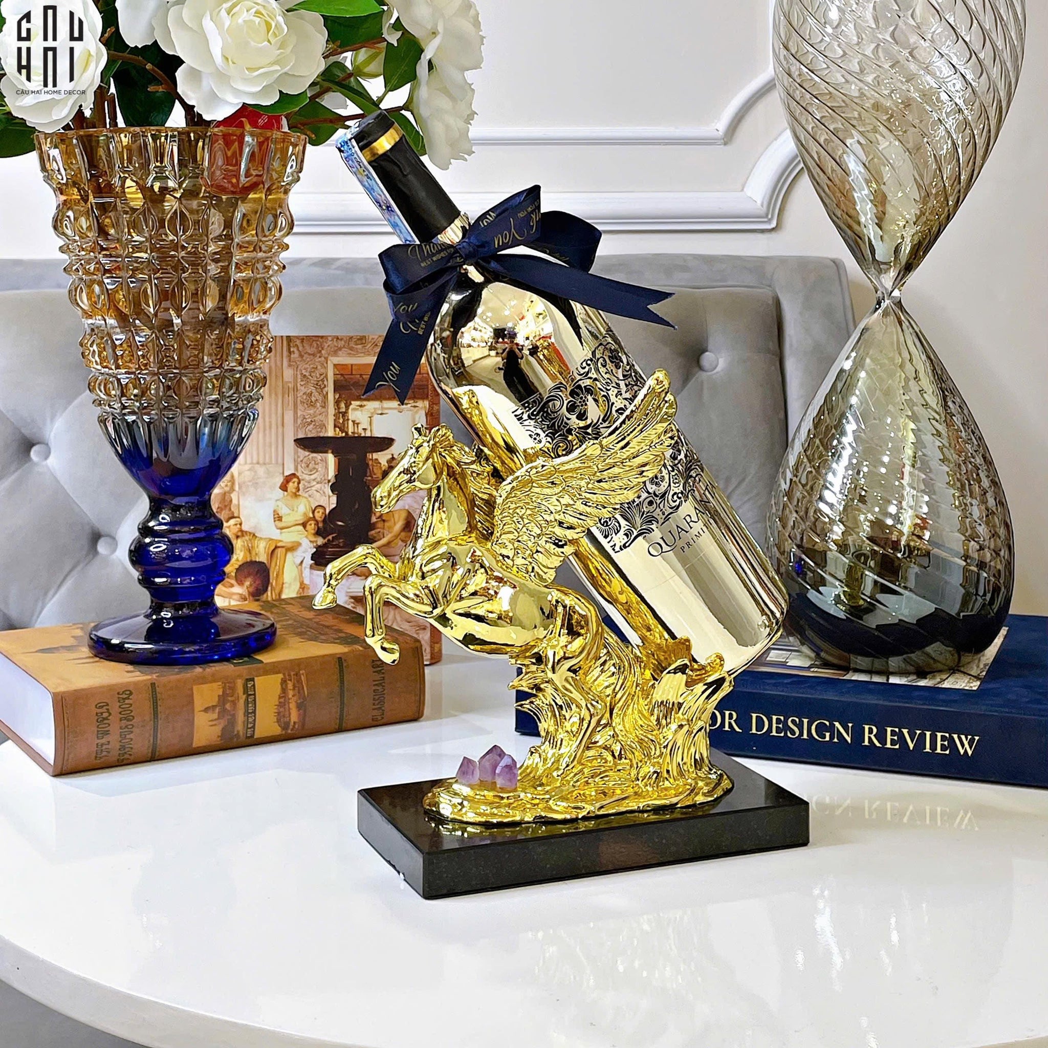 HOME COUTURE - ĐẾ NGỰA ĐỒNG ĐÁ QUÝ ELITE PEGASUS SS25-CẬU HAI HOME DECOR