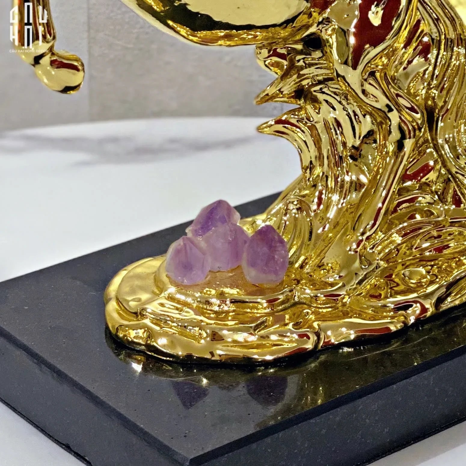 HOME COUTURE - ĐẾ NGỰA ĐỒNG ĐÁ QUÝ ELITE PEGASUS SS25-CẬU HAI HOME DECOR