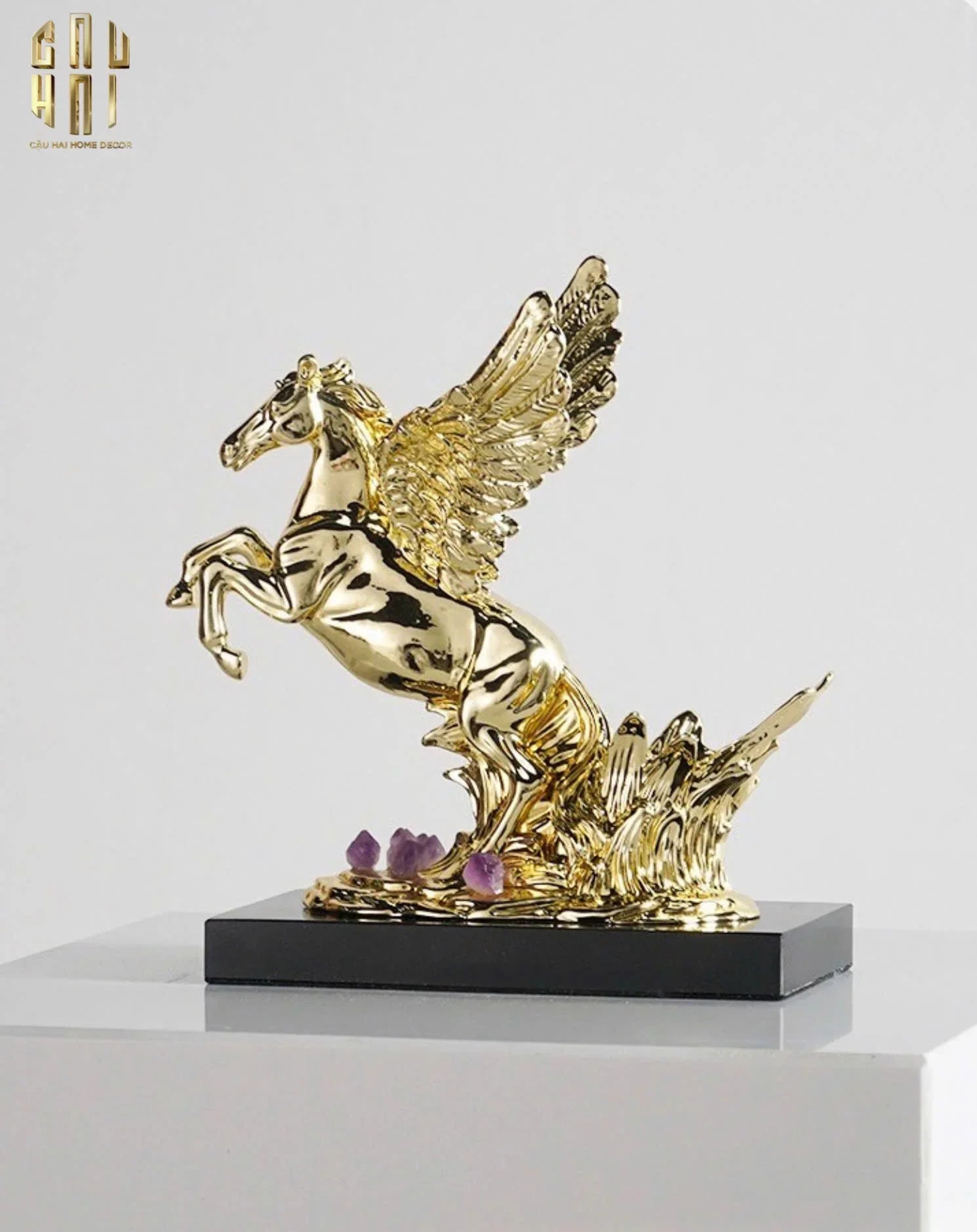 HOME COUTURE - ĐẾ NGỰA ĐỒNG ĐÁ QUÝ ELITE PEGASUS SS25-CẬU HAI HOME DECOR