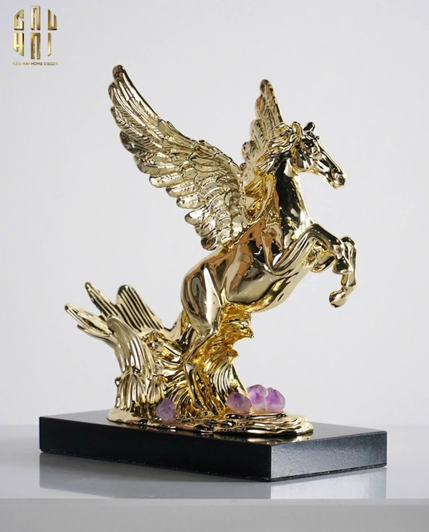 HOME COUTURE - ĐẾ NGỰA ĐỒNG ĐÁ QUÝ ELITE PEGASUS SS25-CẬU HAI HOME DECOR