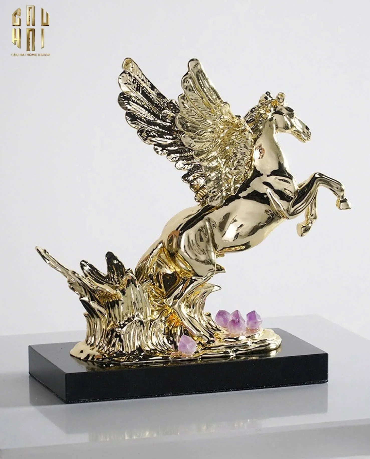 HOME COUTURE - ĐẾ NGỰA ĐỒNG ĐÁ QUÝ ELITE PEGASUS SS25-CẬU HAI HOME DECOR