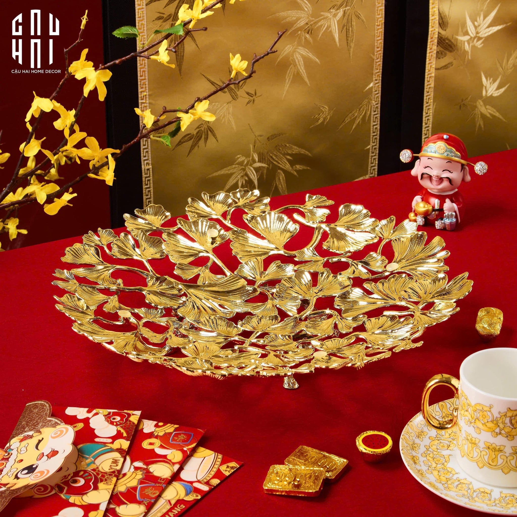 HOME COUTURE - ĐĨA LÁ NGÂN HẠNH BRASSON LEGACY GINKGO  DISK D32