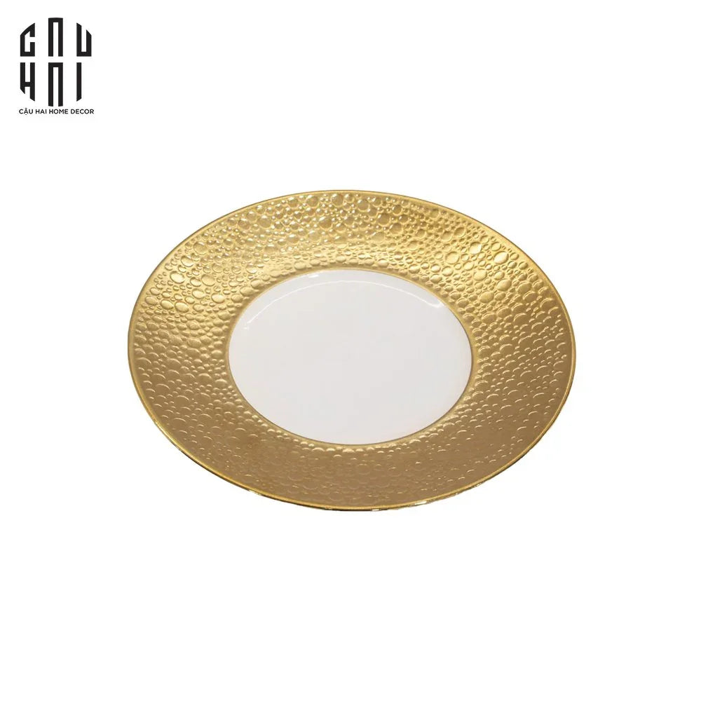 HOME COUTURE - ĐĨA GOLDEN BUBBLE 31 - SS25-CẬU HAI HOME DECOR