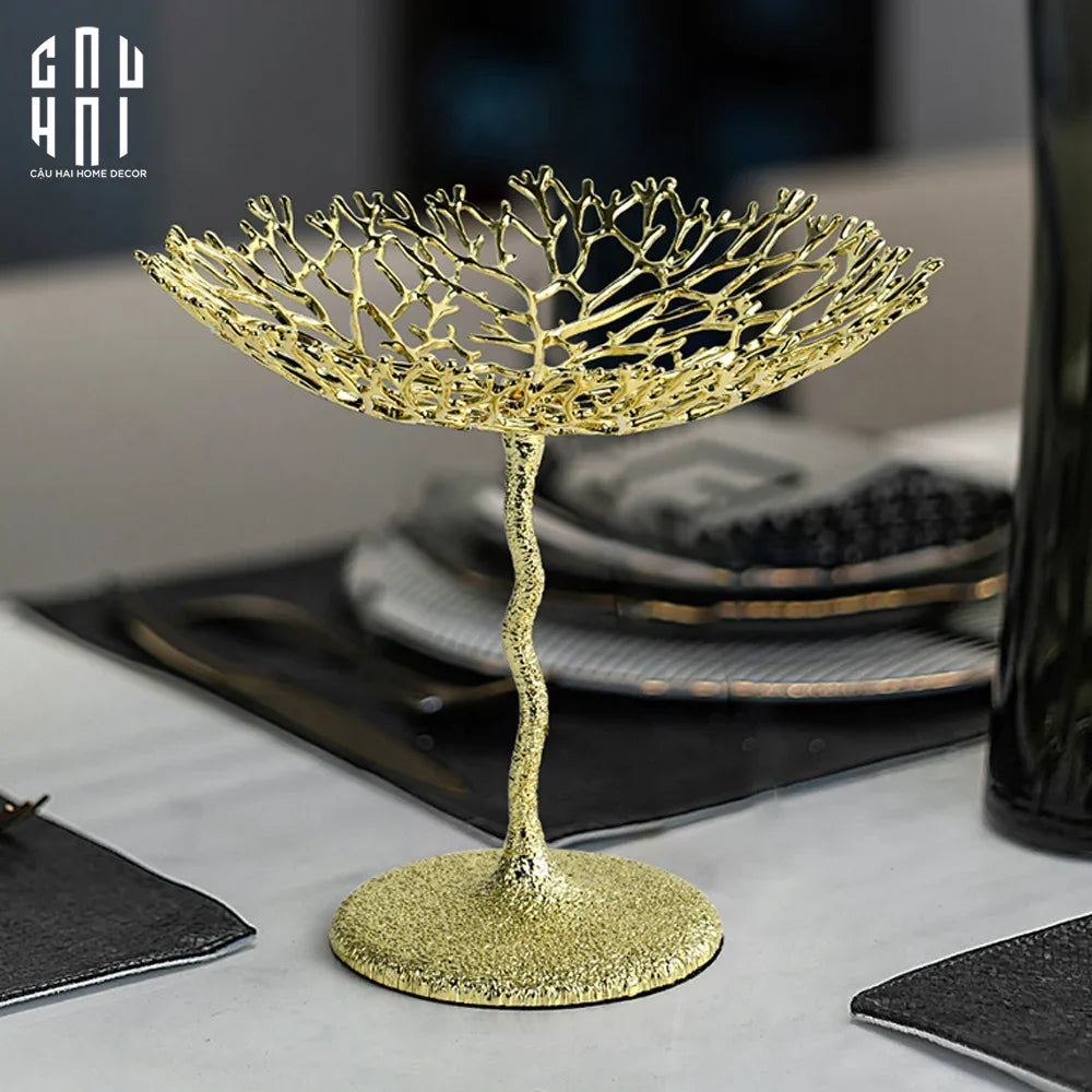 HOME COUTURE - ĐĨA PLATINUM CORAL MAISON SS25-CẬU HAI HOME DECOR