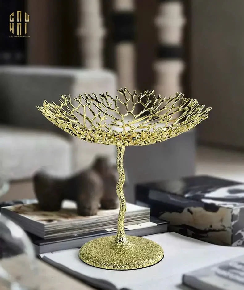 HOME COUTURE - ĐĨA PLATINUM CORAL MAISON SS25-CẬU HAI HOME DECOR