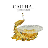 HOME COUTURE - ĐĨA TRÁI CÂY KHỔNG TƯỚC MINH CHÂU SS25-CẬU HAI HOME DECOR
