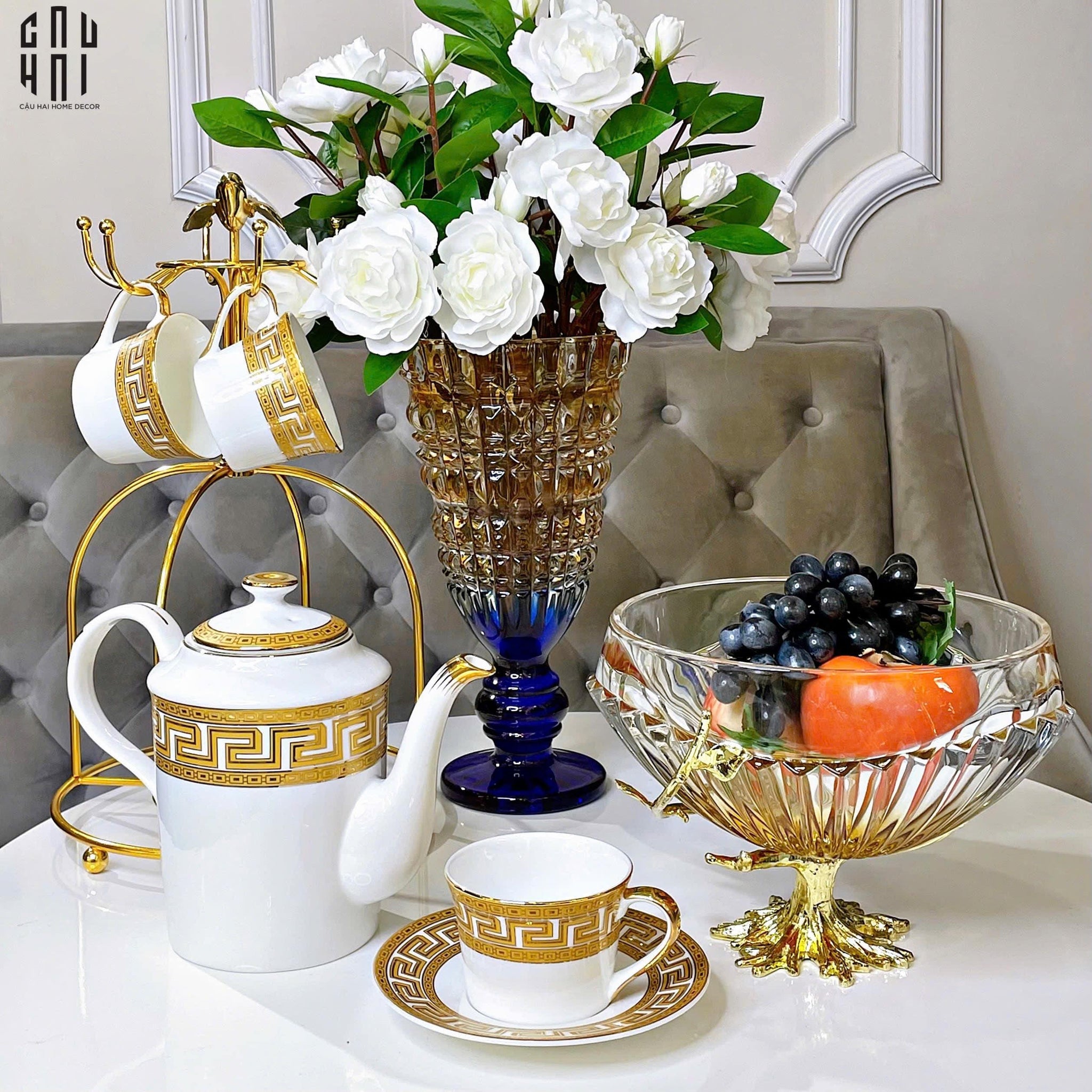 HOME COUTURE - ĐĨA TRÁI CÂY PHA LÊ CRYSTAL TWILIGHT _ SS25-CẬU HAI HOME DECOR