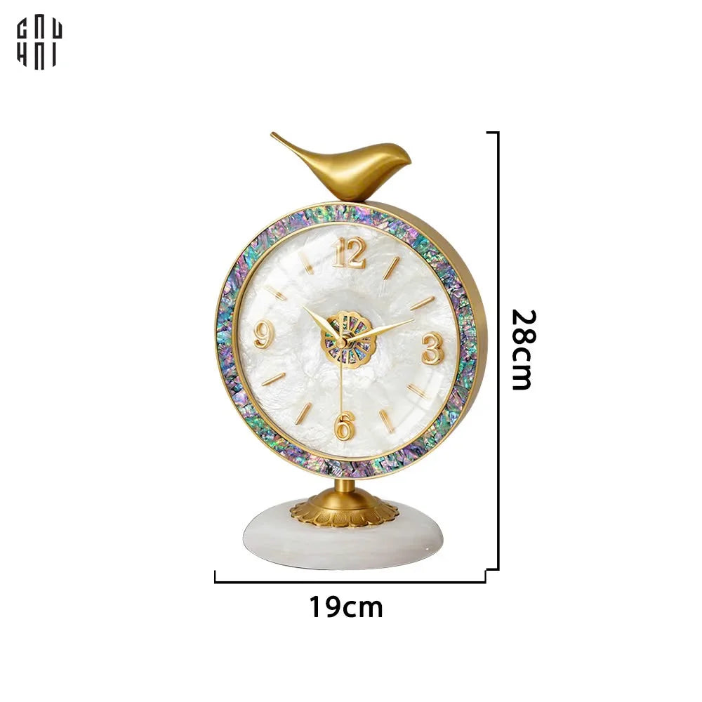 HOME COUTURE - ĐỒNG HỒ CỔ ĐIỂN - SAPPHIRE BLOOM LUXURY CLOCK-CẬU HAI HOME DECOR