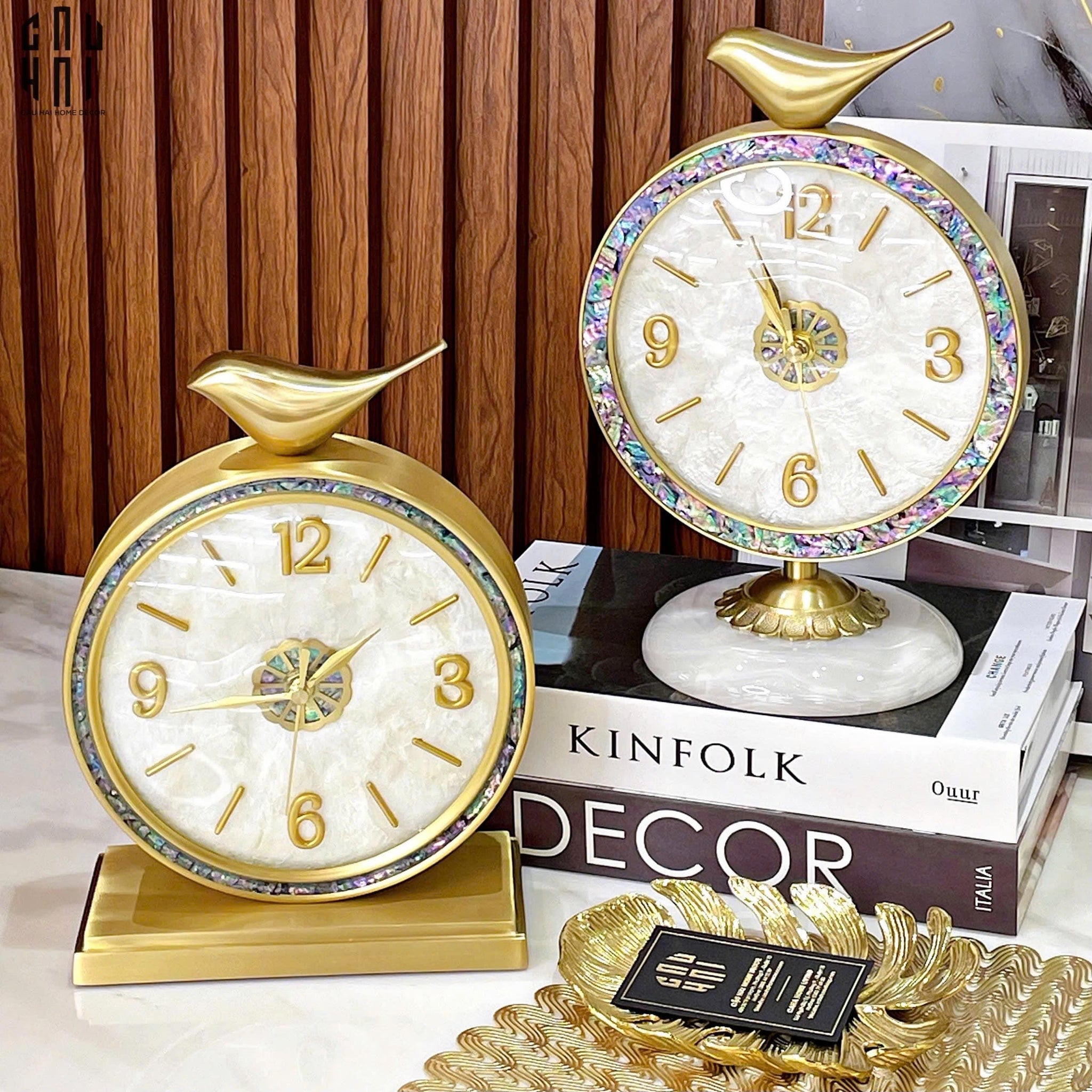 HOME COUTURE - ĐỒNG HỒ CỔ ĐIỂN - SAPPHIRE BLOOM LUXURY CLOCK-CẬU HAI HOME DECOR