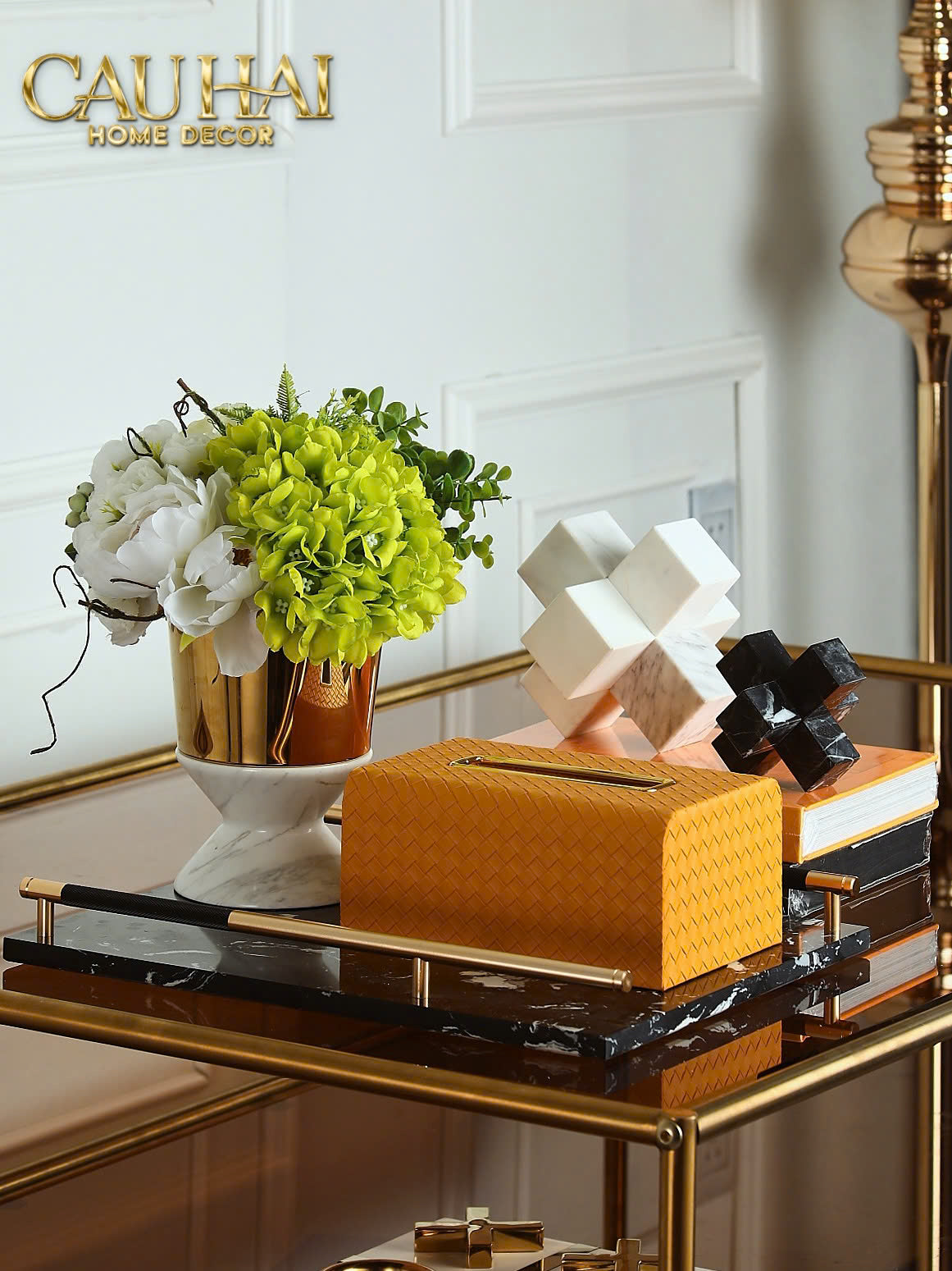 Home Couture - Golden Crown Vessel Ss25 - CẬU HAI HOME DECOR