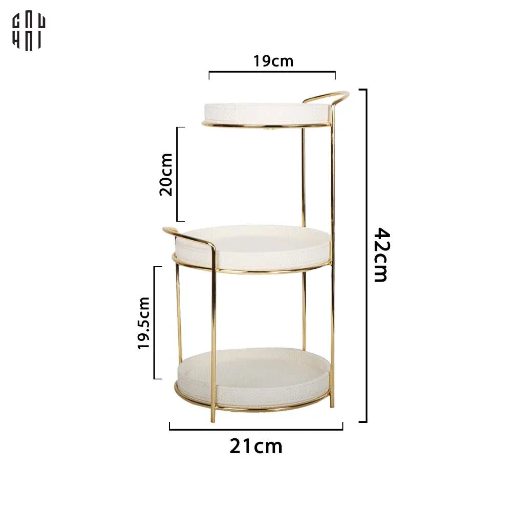 HOME COUTURE - KỆ KHAY DA ATELIER - WHITE-CẬU HAI HOME DECOR